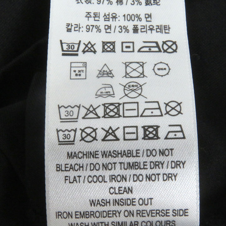 素晴らしいBURBERRY半袖Tシャツロゴ刺繍クルーネックブラック