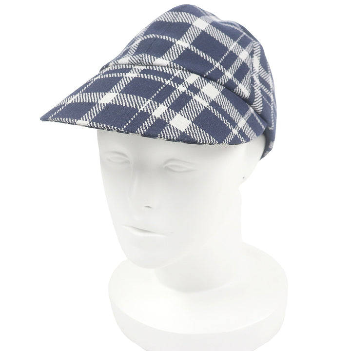 Excellent Christian Dior cap Check Pattern Oblique Reverse Baseball Hat Navy
