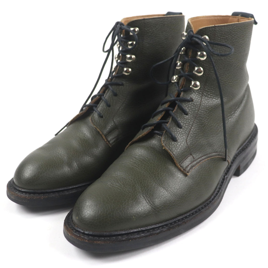 Great CROCKETT&JONES TOMORROWLAND Ankle boots BOWFELL Olive green leather mens 7 6135