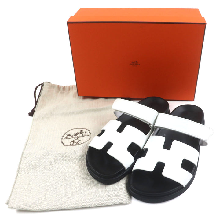 新品 HERMES サンダル シプレ ホワイトレザー メンズ 40
