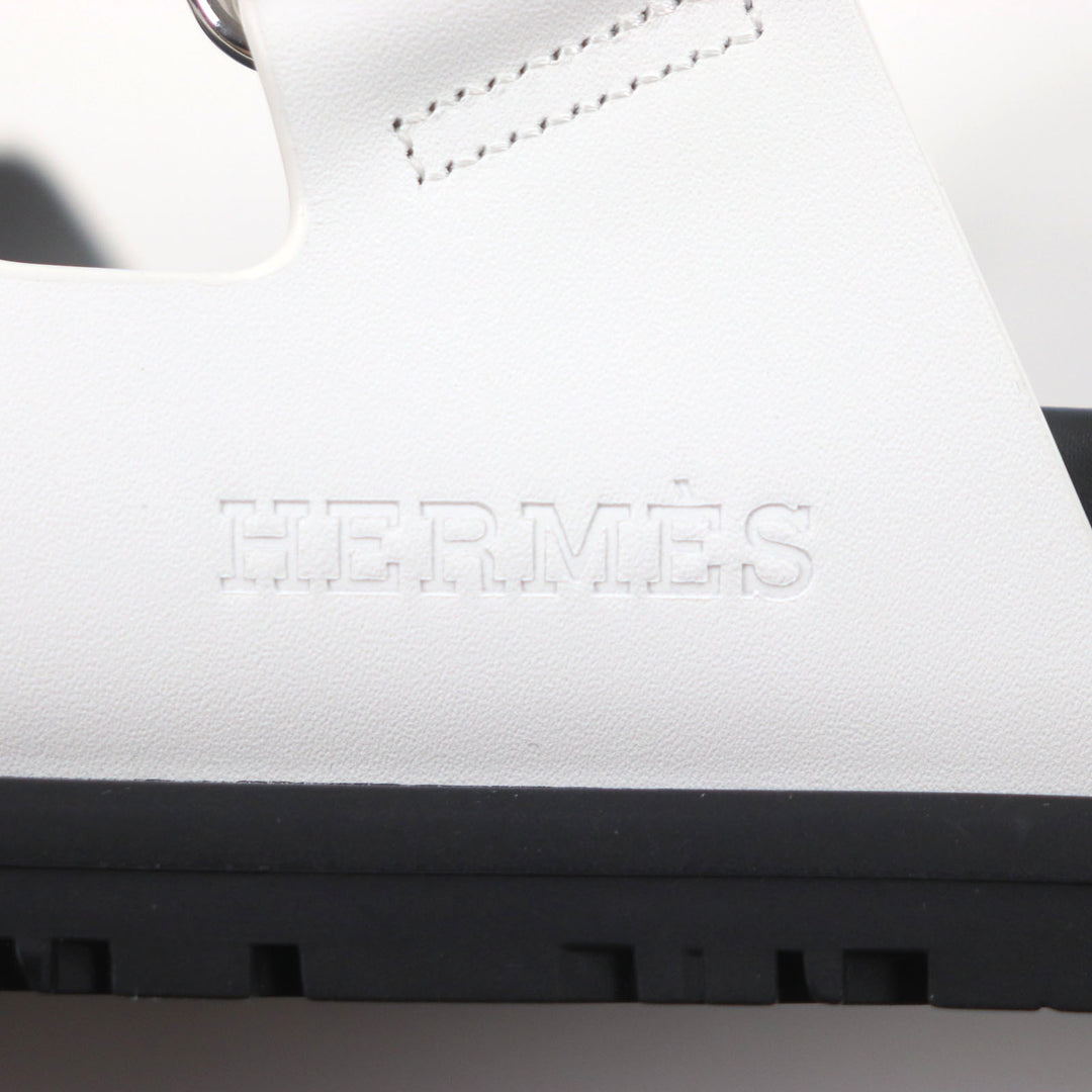 新品 HERMES サンダル シプレ ホワイトレザー メンズ 40