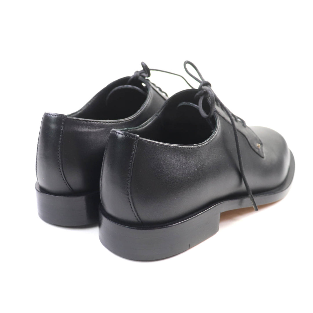 新品 Valentino Garavani レザーシューズ ロックスタッズ レースアップ ブラックレザー レディース 37