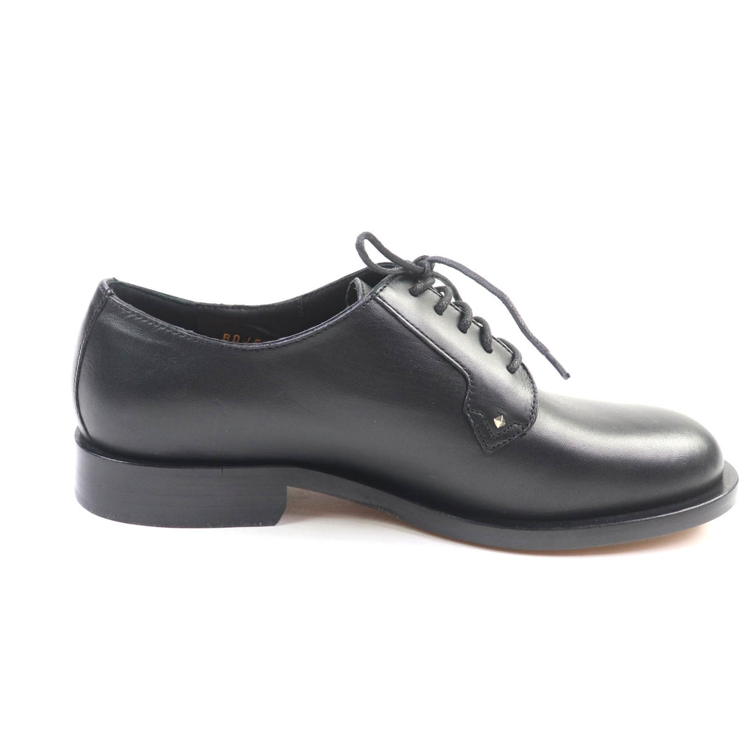 Pristine Valentino Garavani Leather shoes Rockstud lace-up black leather Women 37