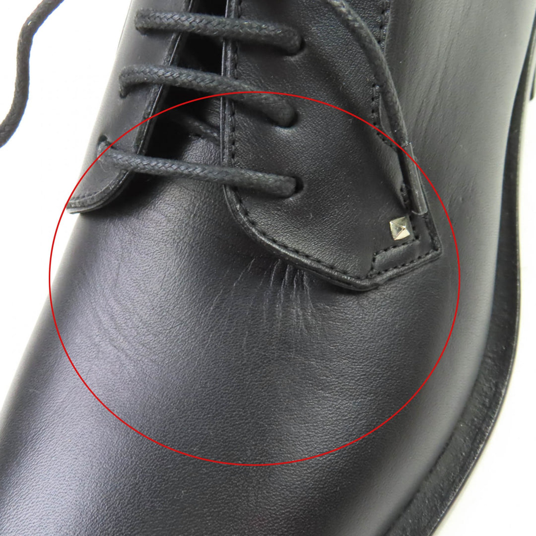 Pristine Valentino Garavani Leather shoes Rockstud lace-up black leather Women 37