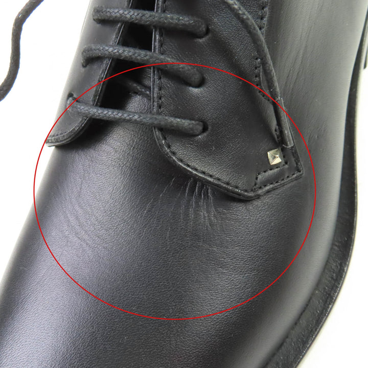 Pristine Valentino Garavani Leather shoes Rockstud lace-up black leather Women 37