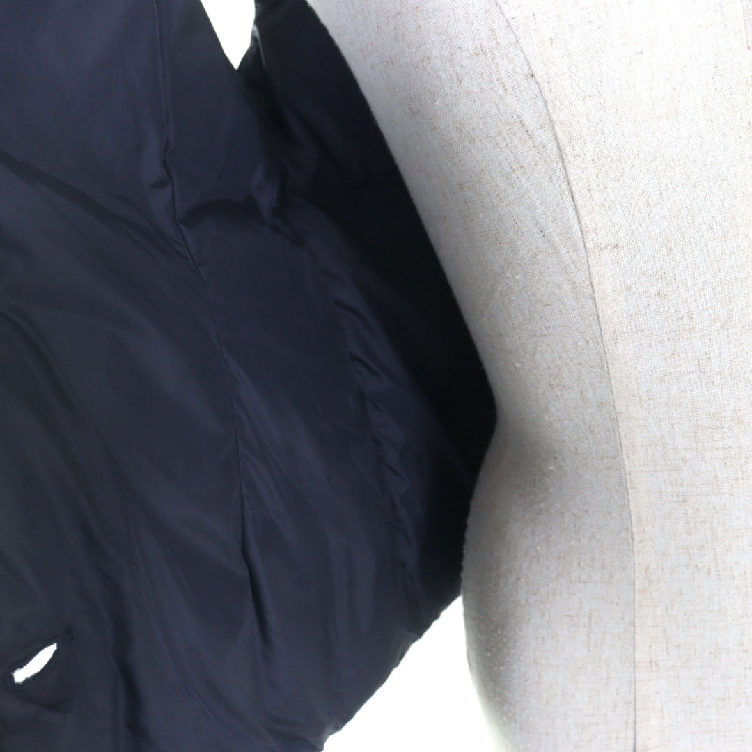Very Good eleventy Down vest Logo button Navy Nylon Women S