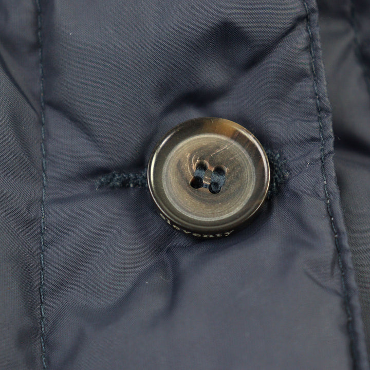 Very Good eleventy Down vest Logo button Navy Nylon Women S