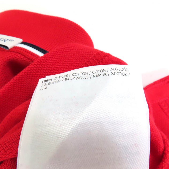 新品 MONCLER 半袖ポロシャツ MAGLIA POLO MANICA レッド コットン メンズ S
