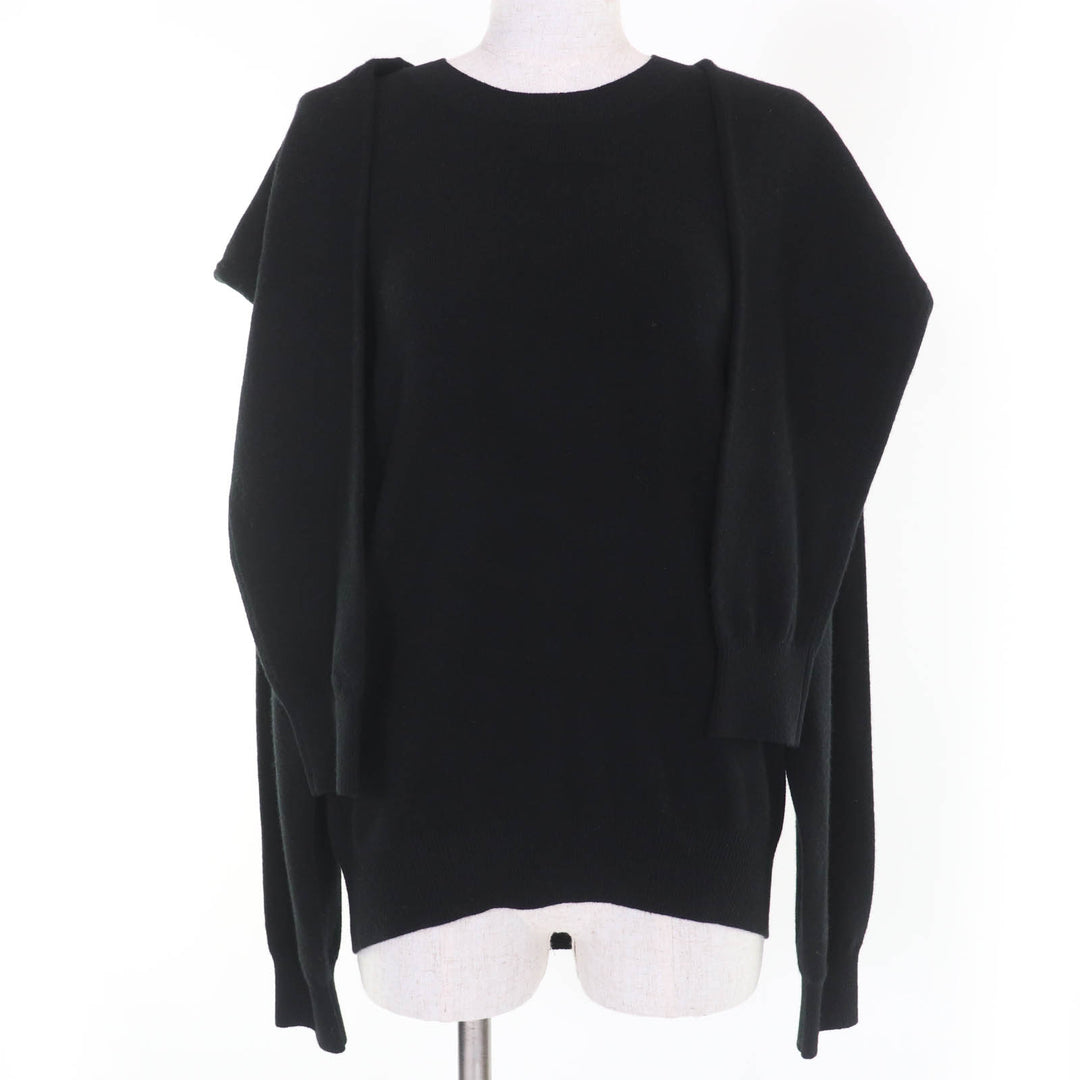 Great Alexander Wang knit Cashmere blend, long sleeves, irregular design black