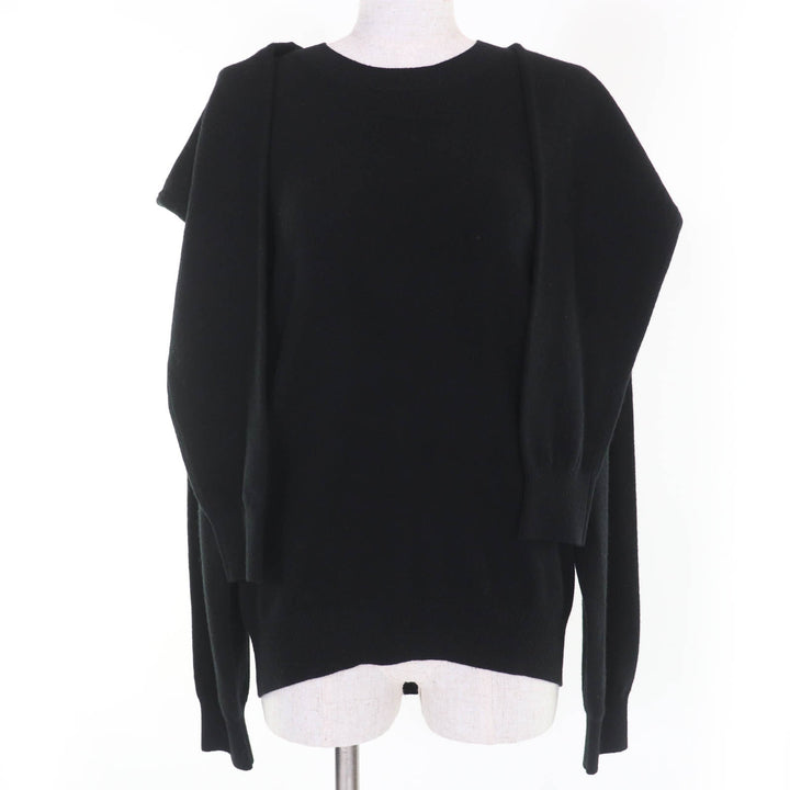 Great Alexander Wang knit Cashmere blend, long sleeves, irregular design black