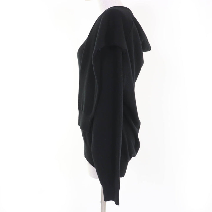 Great Alexander Wang knit Cashmere blend, long sleeves, irregular design black