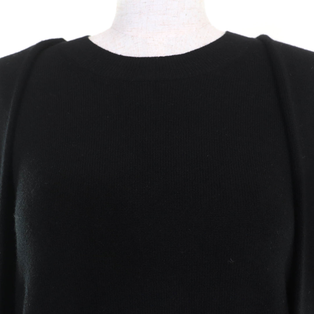Great Alexander Wang knit Cashmere blend, long sleeves, irregular design black