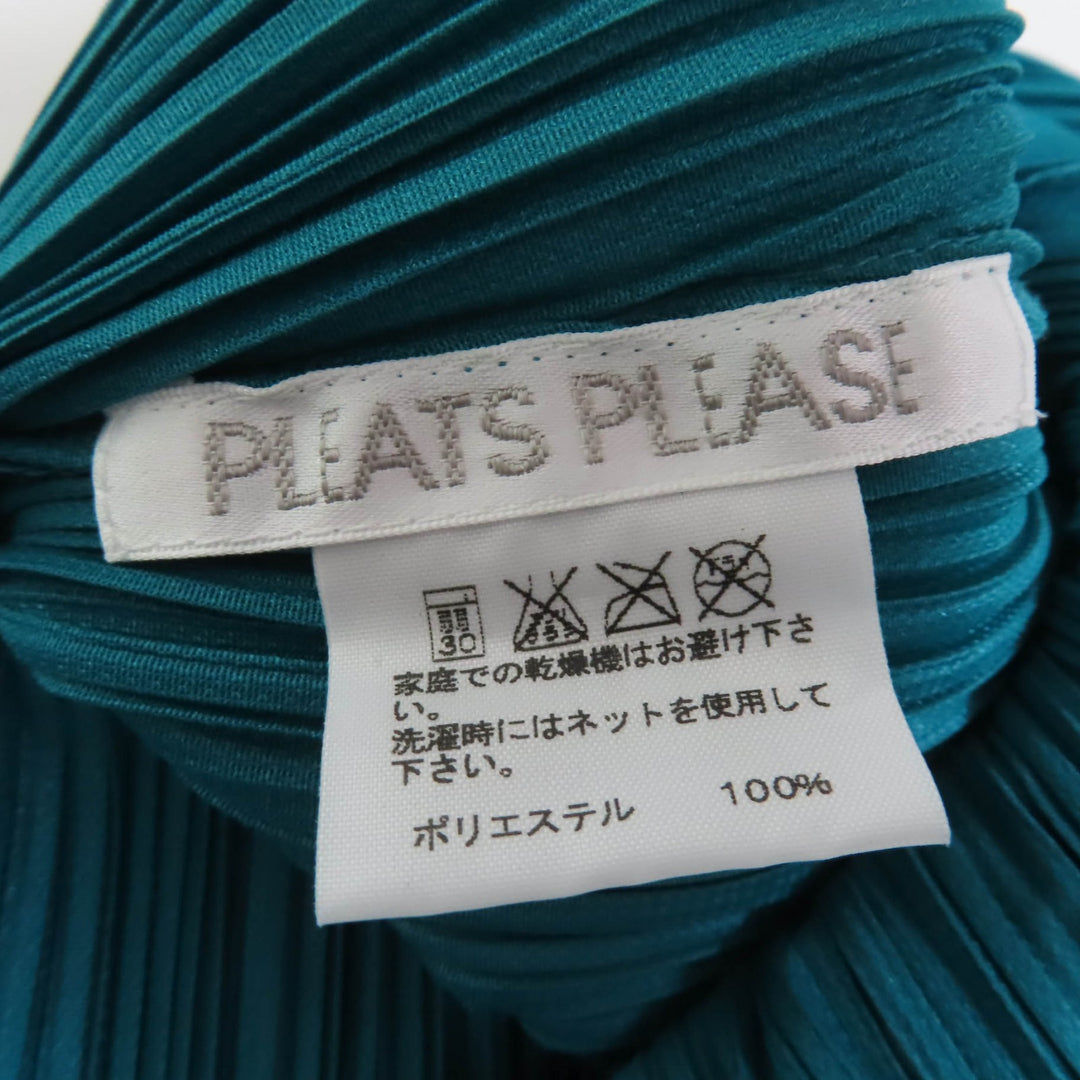 Excellent PLEATS PLEASE Tunic No sleeve Green system polyester Women 3