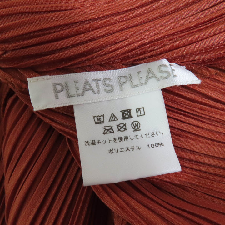 Excellent PLEATS PLEASE one piece Short sleeve Orange series polyester Women 3