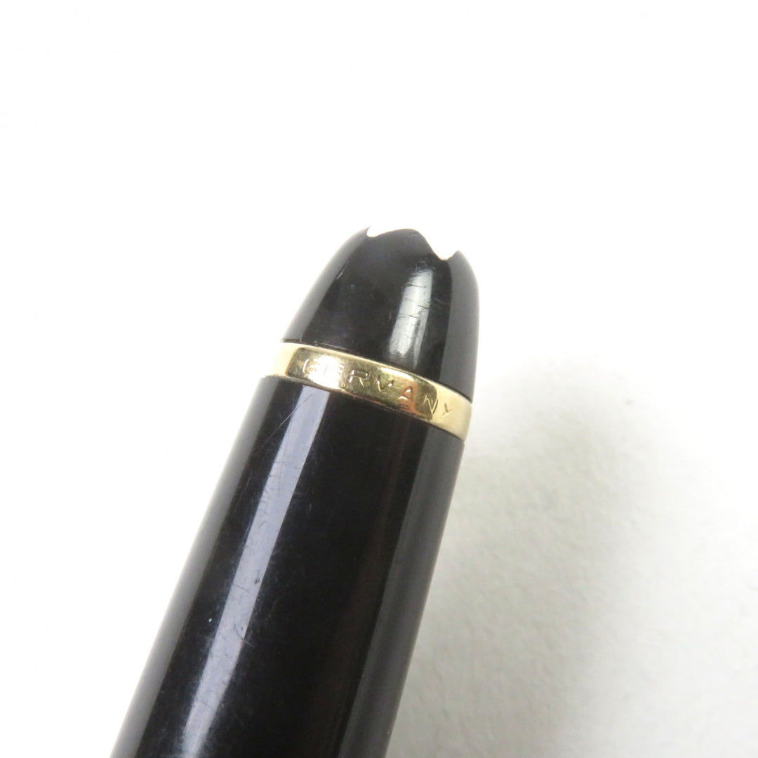 Very Good MONTBLANC Ballpoint pen Meisterstck Classic Logo engraved White Star Twist
