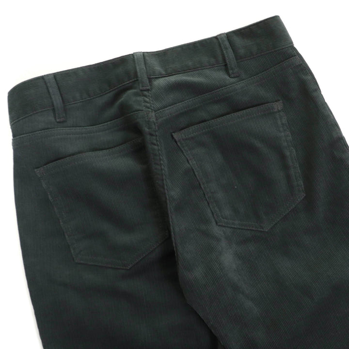 Great CELINE Pants Corduroy flare Dark green cotton Women 24
