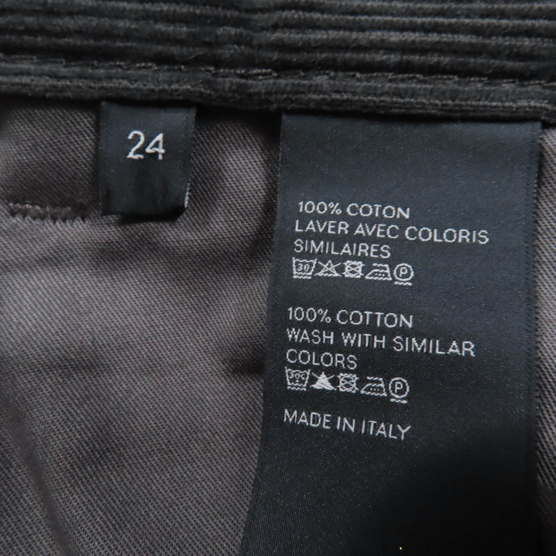 Great CELINE Pants Corduroy flare Dark green cotton Women 24