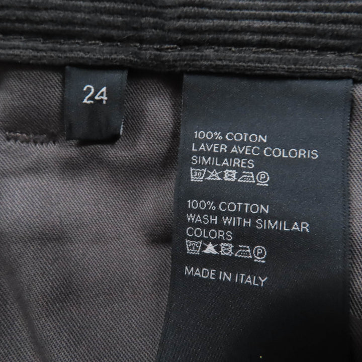 Great CELINE Pants Corduroy flare Dark green cotton Women 24