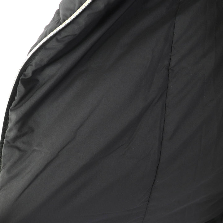 Great Herno down coat With logo wool switching stand collar black Women 38