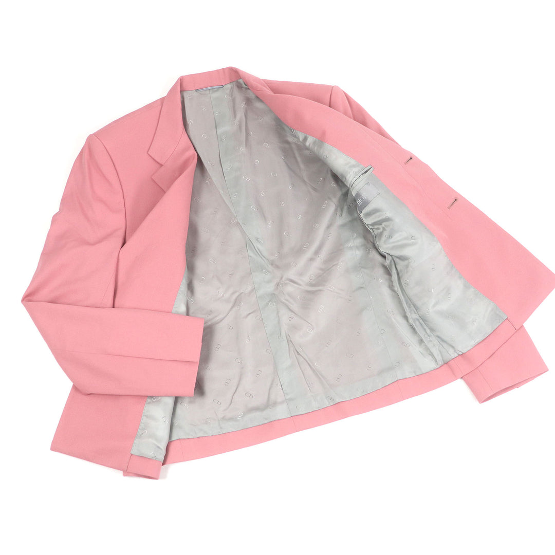 DIOR×Cactus Jack Jacket オフィサーカラージャケット ピンク ウール メンズ 48 283C251A4739 美品