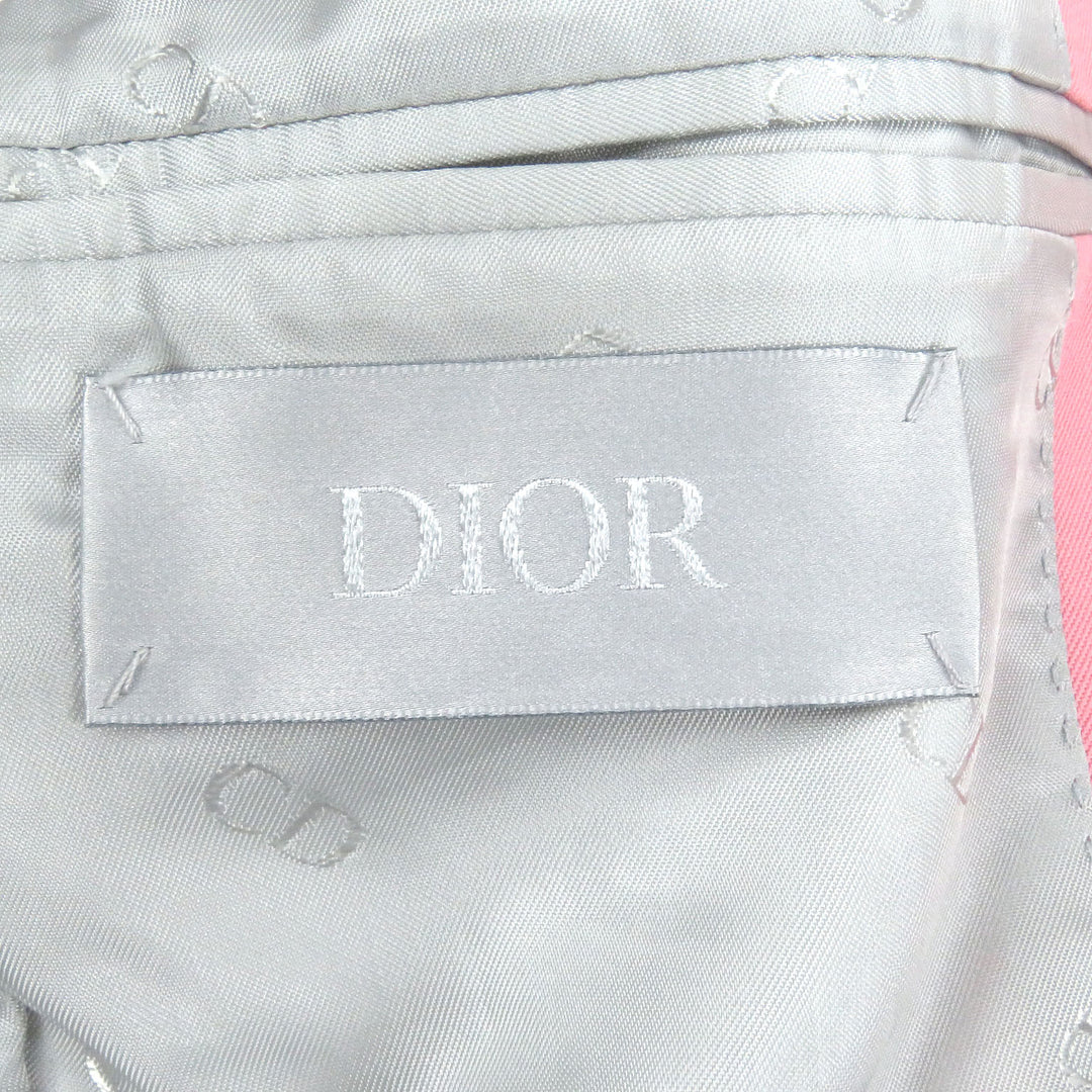 DIOR×Cactus Jack Jacket オフィサーカラージャケット ピンク ウール メンズ 48 283C251A4739 美品