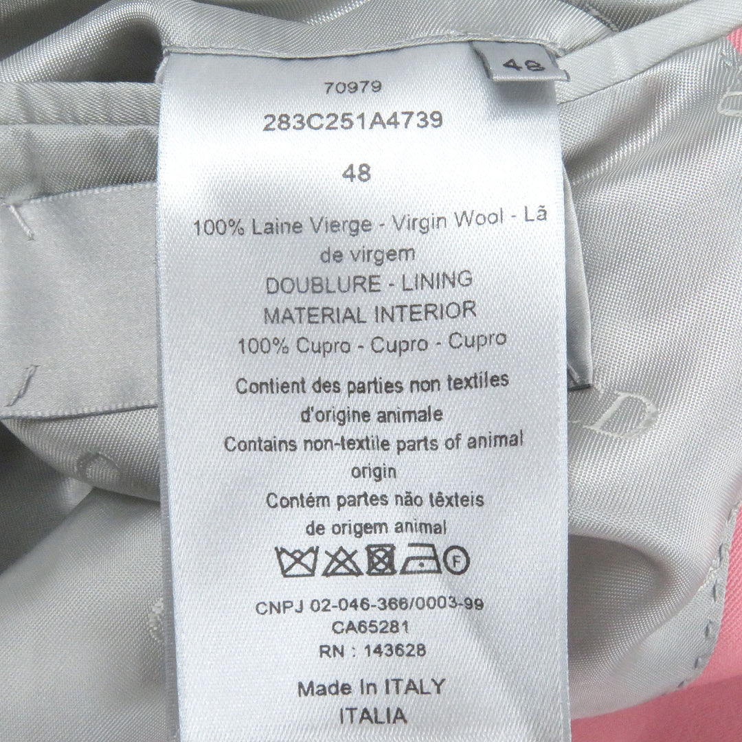 DIOR×Cactus Jack Jacket オフィサーカラージャケット ピンク ウール メンズ 48 283C251A4739 美品