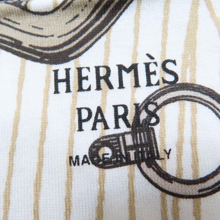Excellent HERMES Short sleeve T-shirt Kaleidoscope Effect Brown 34 4H4648DH