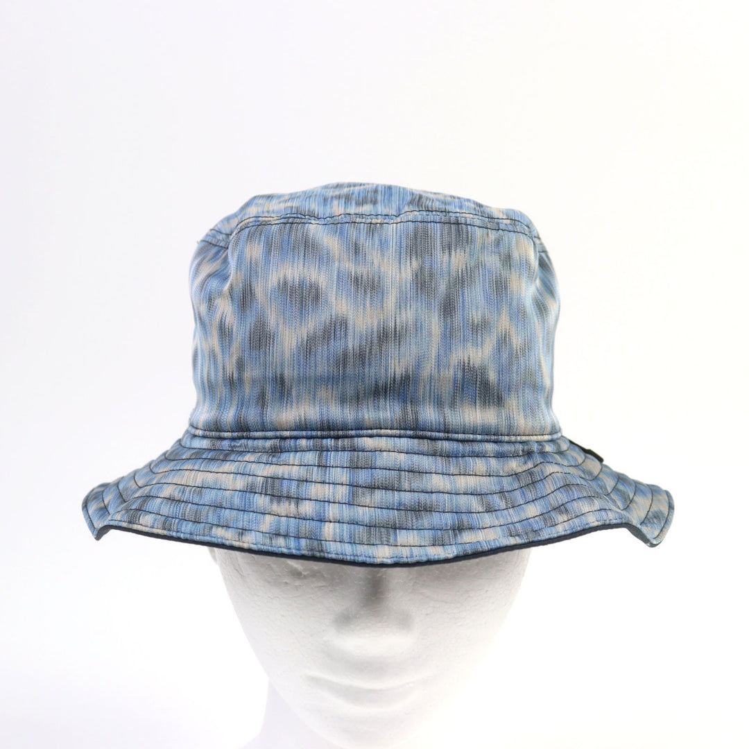 新品 DIOR Parley ハット Forge Oceans Bucket ブルー 総柄 メンズ M 293C906D5547