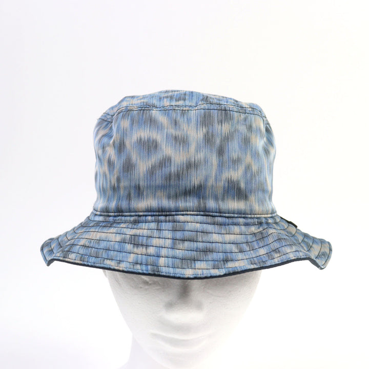 Pristine DIOR Parley hat Forge Oceans Bucket Blue all-over pattern M