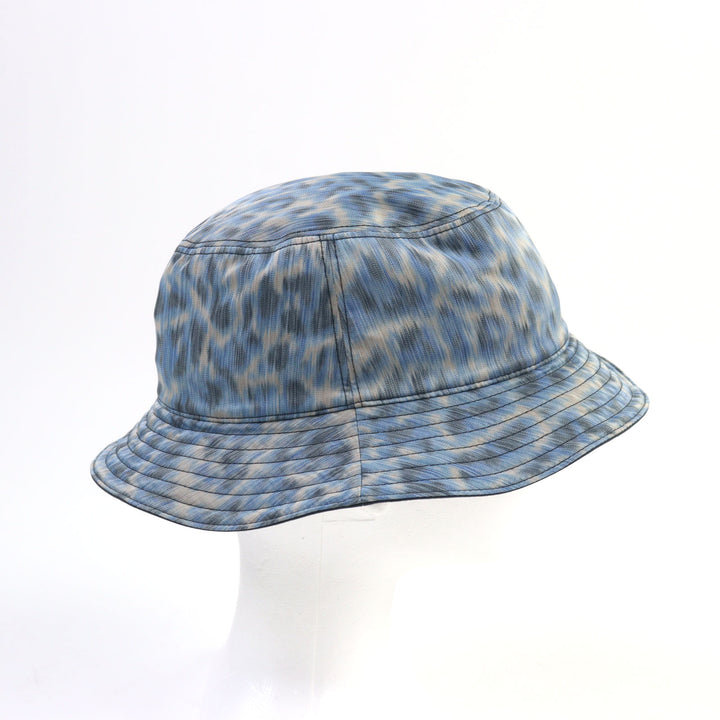 Pristine DIOR Parley hat Forge Oceans Bucket Blue all-over pattern M