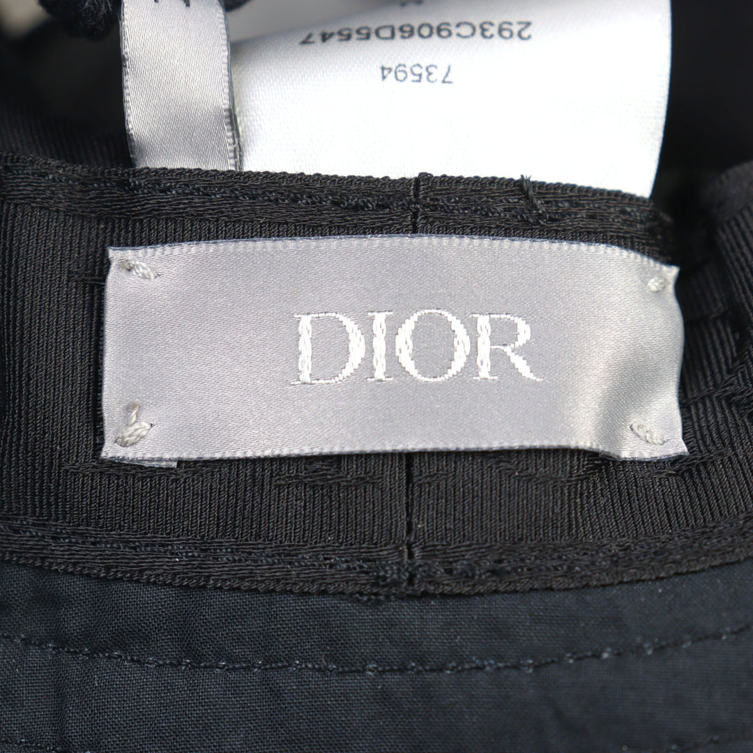 Pristine DIOR Parley hat Forge Oceans Bucket Blue all-over pattern M