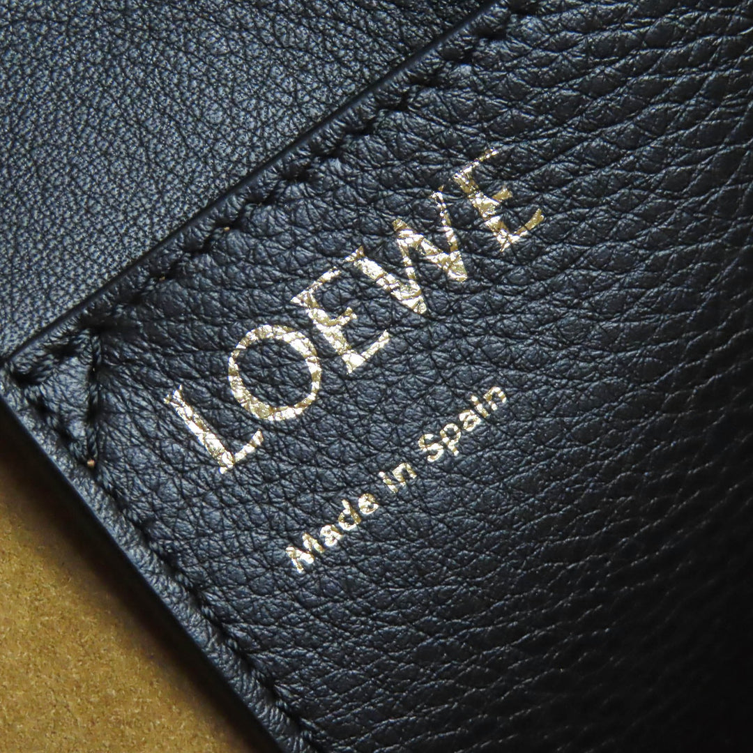LOEWE トートバッグ アナグラム スモール 2ウェイ レザートートバッグ ブラック レザー A717S72X031100