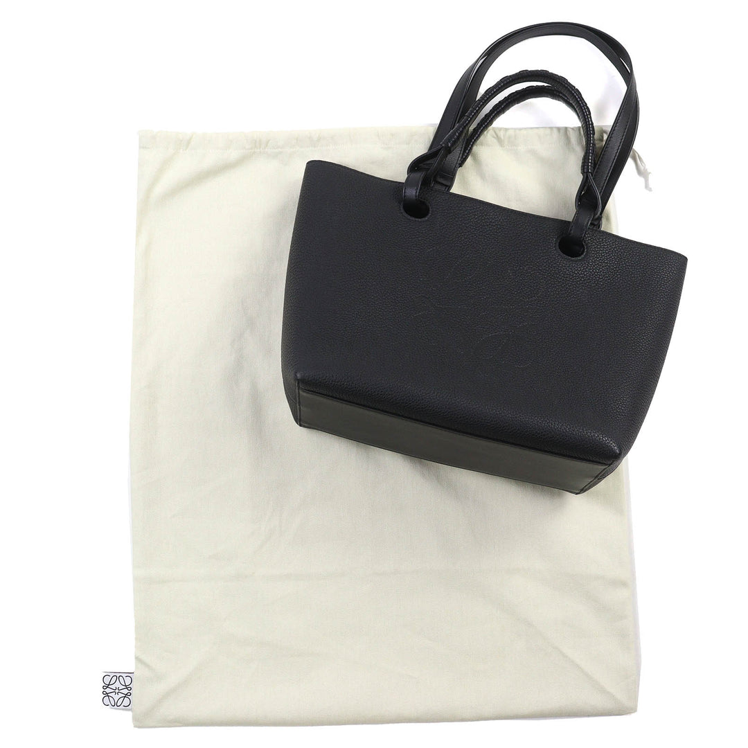 LOEWE トートバッグ アナグラム スモール 2ウェイ レザートートバッグ ブラック レザー A717S72X031100