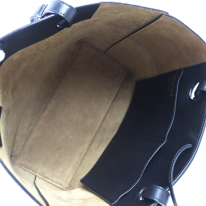 LOEWE トートバッグ アナグラム スモール 2ウェイ レザートートバッグ ブラック レザー A717S72X031100