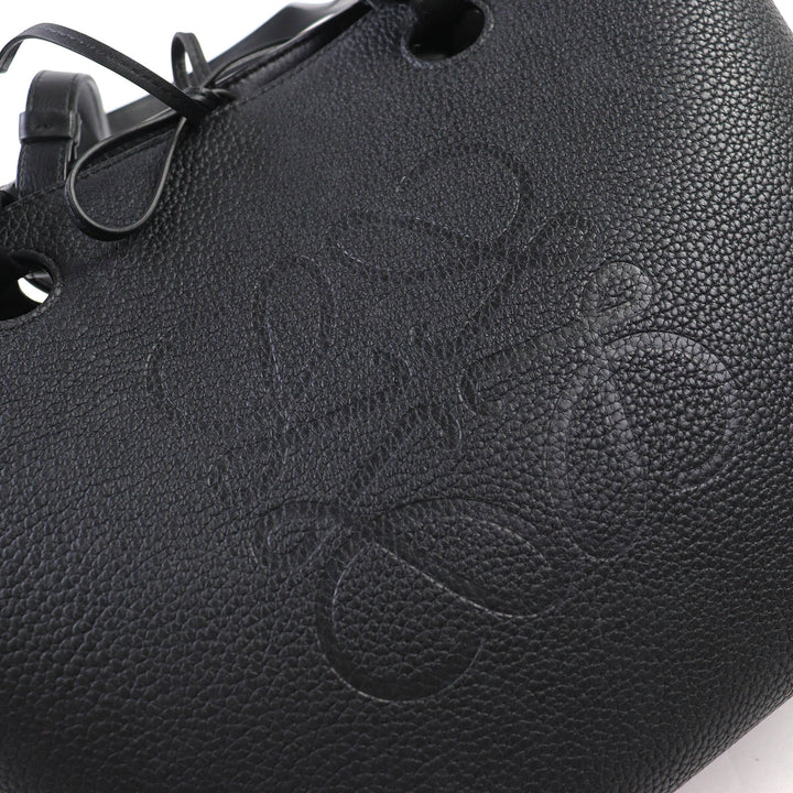 LOEWE トートバッグ アナグラム スモール 2ウェイ レザートートバッグ ブラック レザー A717S72X031100