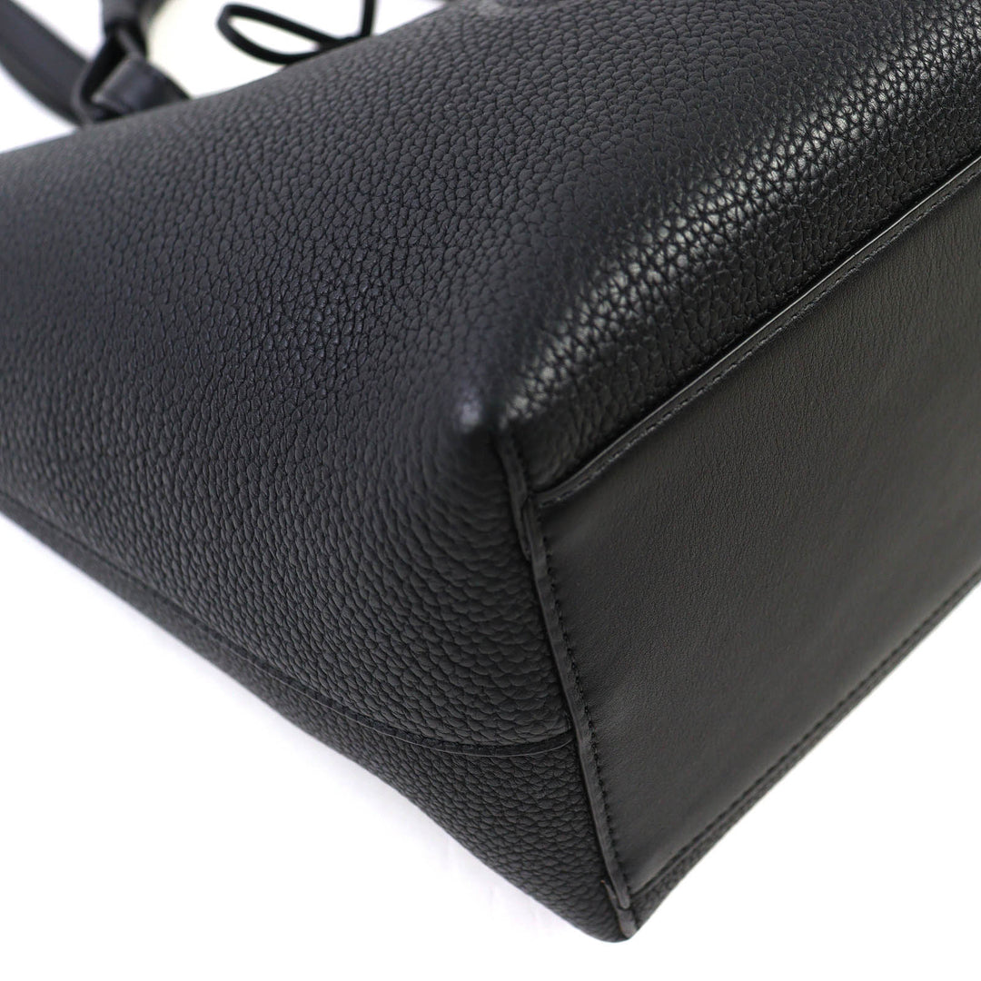 LOEWE トートバッグ アナグラム スモール 2ウェイ レザートートバッグ ブラック レザー A717S72X031100