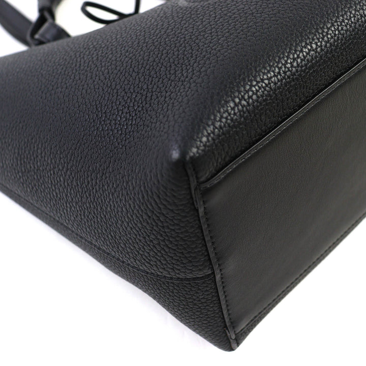 LOEWE トートバッグ アナグラム スモール 2ウェイ レザートートバッグ ブラック レザー A717S72X031100