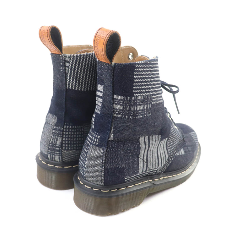 Great Dr.Martens short boots Pascalboro Denim 8-Hole Lace-Up Navy Women