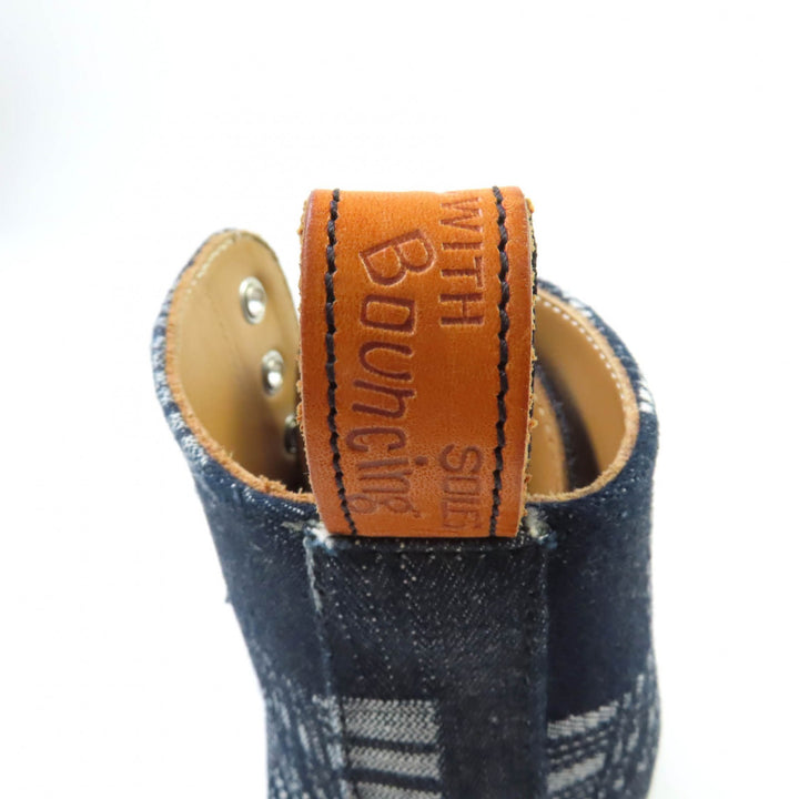 Great Dr.Martens short boots Pascalboro Denim 8-Hole Lace-Up Navy Women
