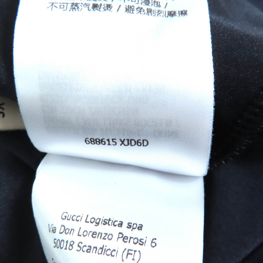 Pristine GUCCI T-shirt Black White Nylon Women XS 688615