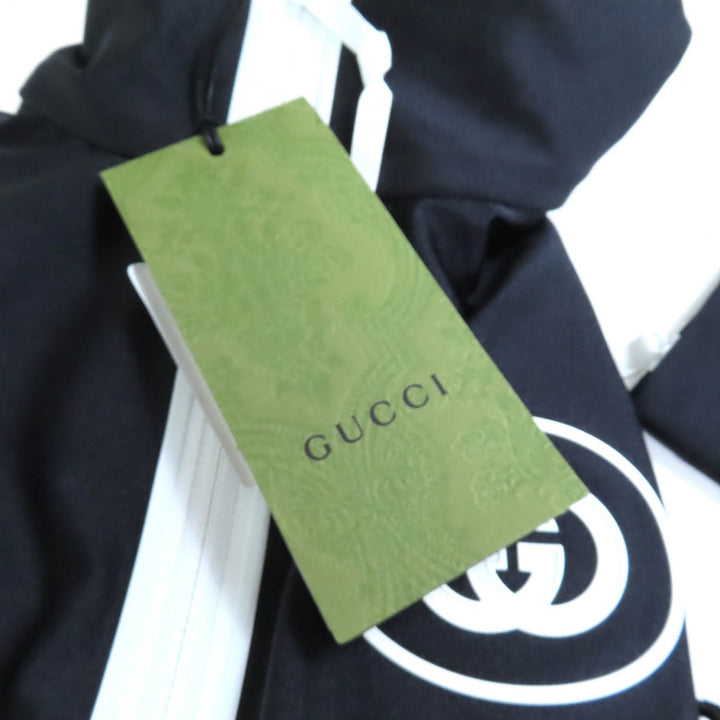 Pristine GUCCI T-shirt Black White Nylon Women XS 688615