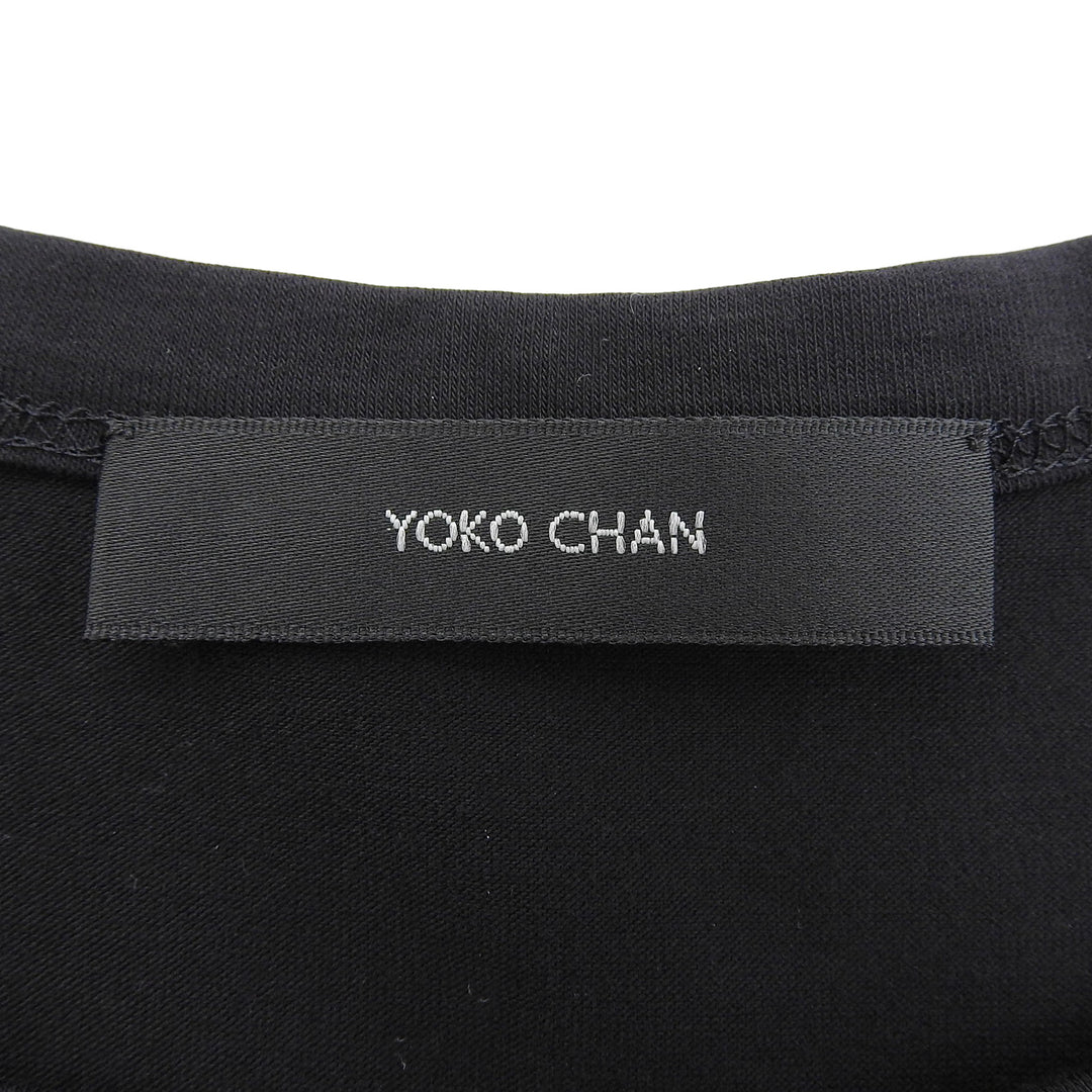 素晴らしいYOKO CHAN Tシャツ ブラック コットン レディース 38 YCT-222-049