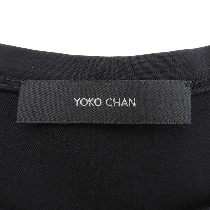 素晴らしいYOKO CHAN Tシャツ ブラック コットン レディース 38 YCT-222-049