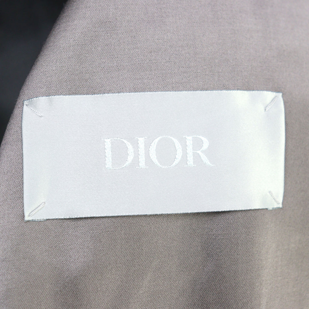 素晴らしいDIORトレンチコートテクニカルコットンサテンロゴボタン付きコットン42 943C301A4698