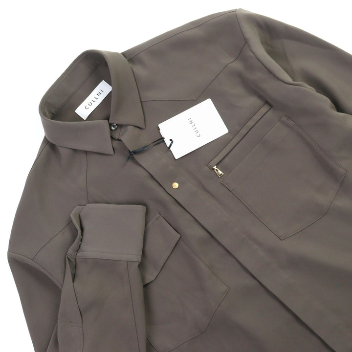 Pristine CULLNI Long sleeve shirt Dry Double Satin Pocket Shirt 2 24-SS-019