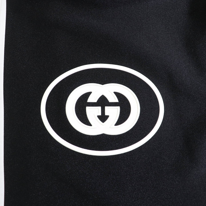 新品 GUCCI Tシャツ ブラック ホワイト ナイロン レディース XXS 688615