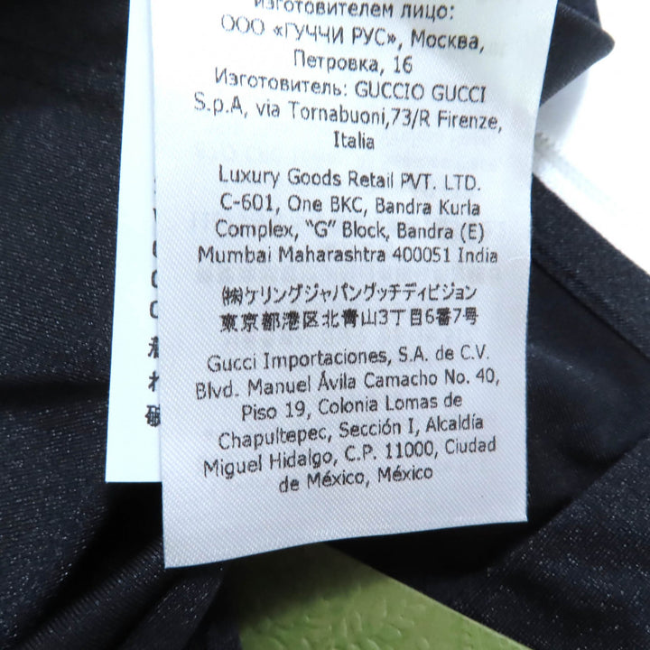 新品 GUCCI Tシャツ ブラック ホワイト ナイロン レディース XXS 688615
