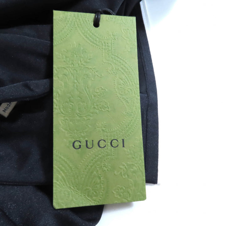 新品 GUCCI Tシャツ ブラック ホワイト ナイロン レディース XXS 688615