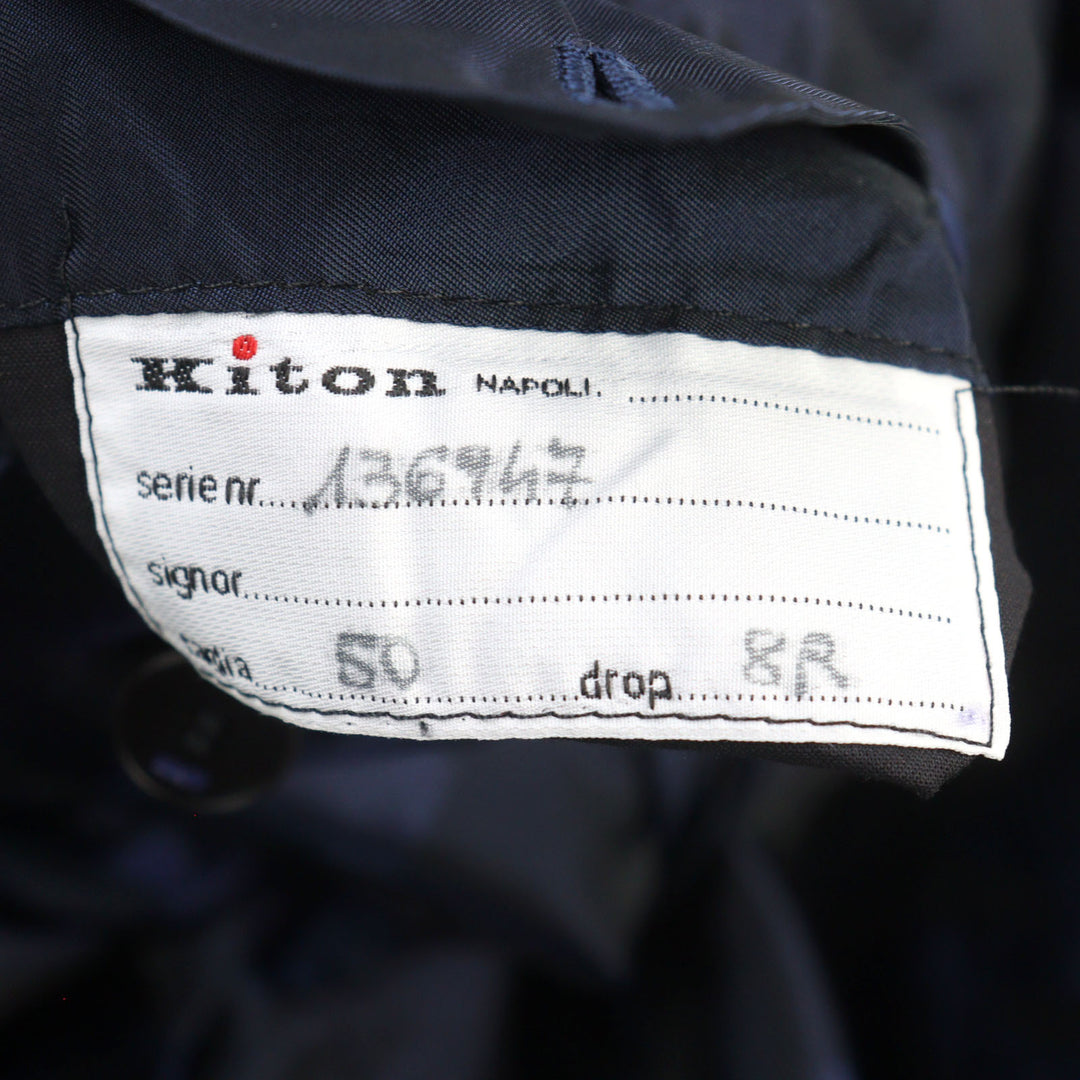 Great KITON tailored jacket All-over logo print, single-breasted 50