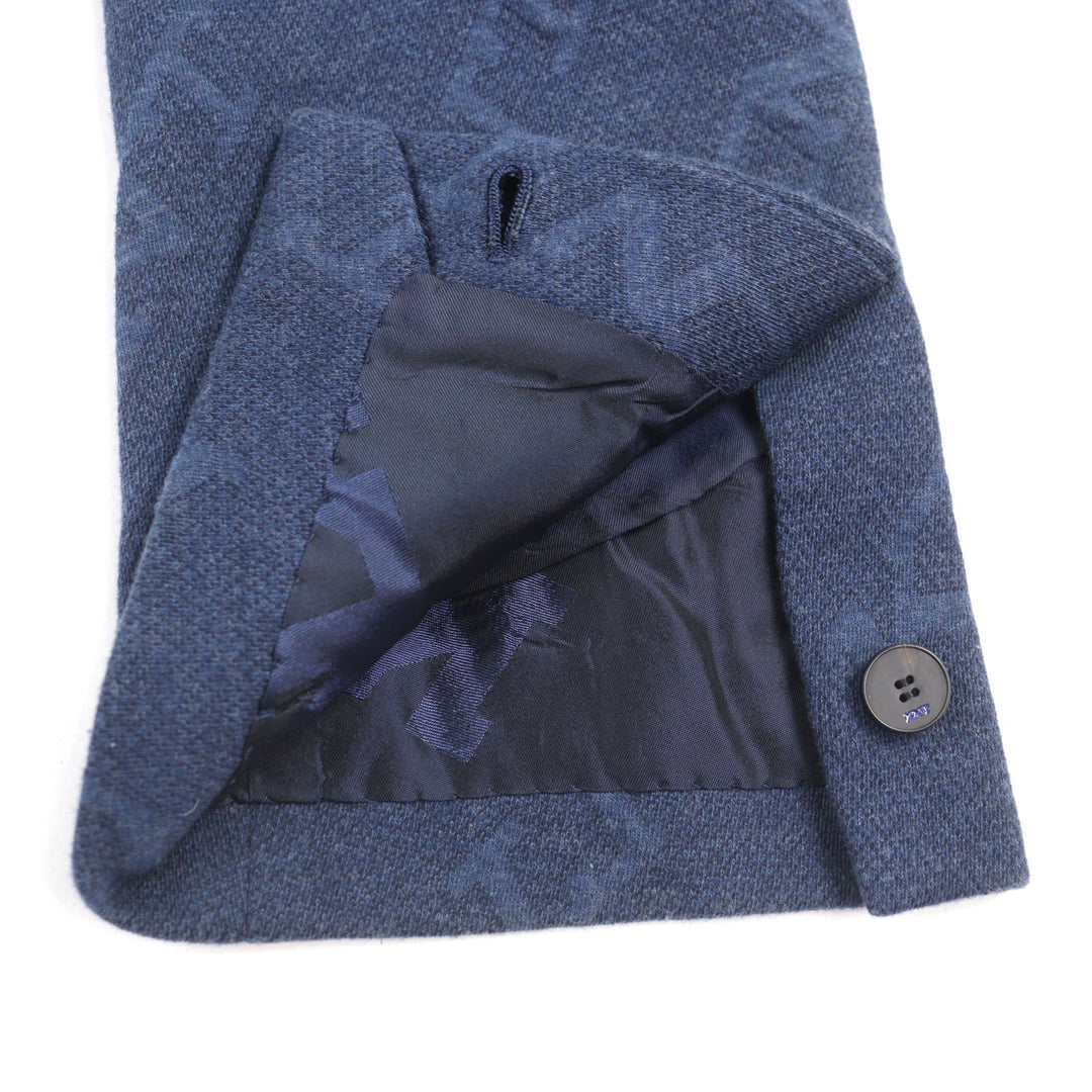 Great KITON tailored jacket All-over logo print, single-breasted 50 UGS0101K06S4203000